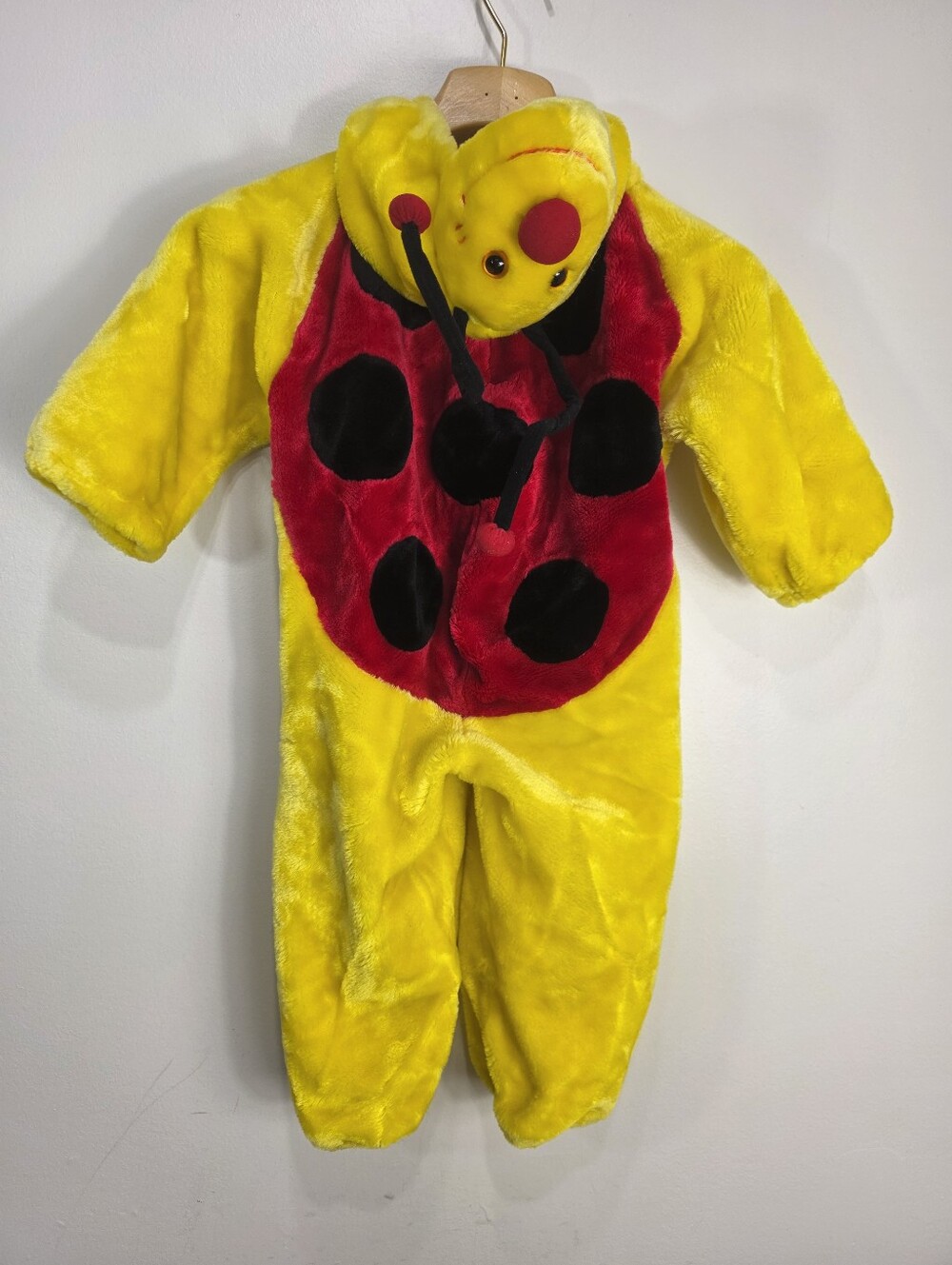 Ladybug Kids Costume Plush One-Piece 2-3Years